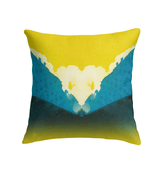 Detailed view of SurArt 124 Indoor Pillow, highlighting the intricate artwork and rich, comforting texture, ideal for elevating home decor with a touch of elegance.